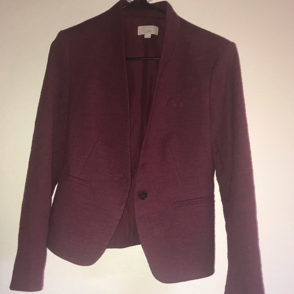 Loft Maroon women’s Blazer - Picture 2 of 2
